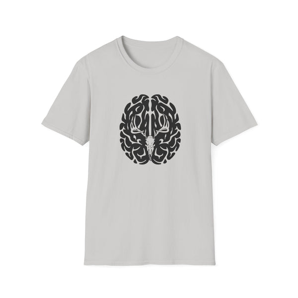 Deer On The Brain Unisex Softstyle T-Shirt