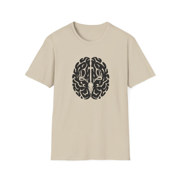 Deer On The Brain Unisex Softstyle T-Shirt