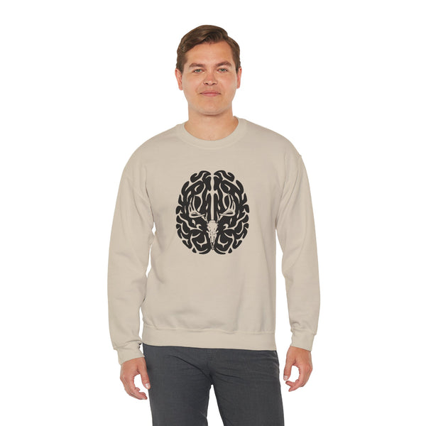 Deer On The Brain Unisex Heavy Blend™ Crewneck Sweatshirt