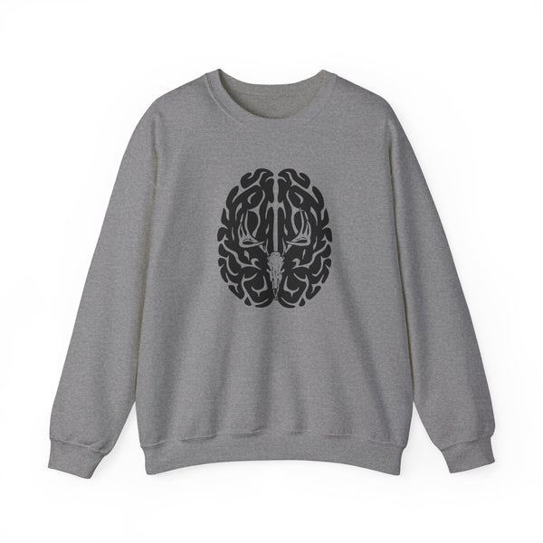 Deer On The Brain Unisex Heavy Blend™ Crewneck Sweatshirt