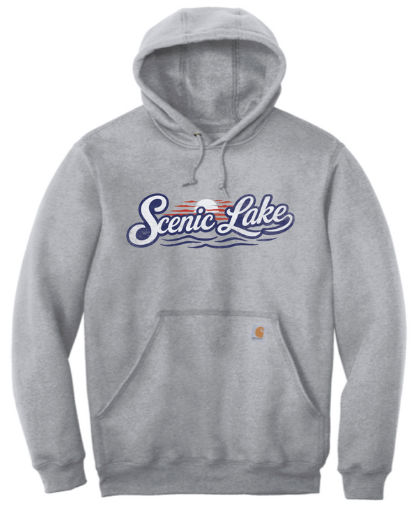 2026 Scenic Lake Carhartt® Midweight Hooded Sweatshirt (Grey)