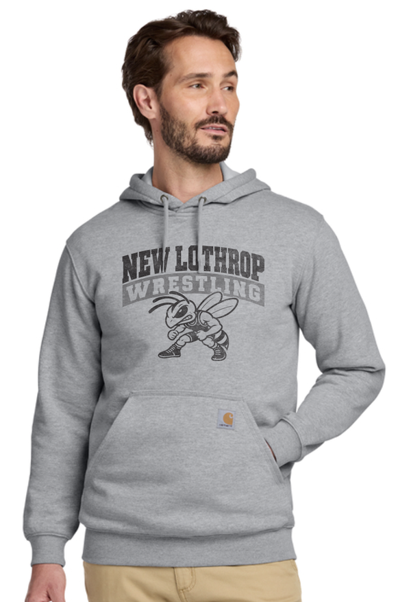2026 New Lothrop Wrestling Carhartt ® Midweight Hooded Sweatshirt GREY