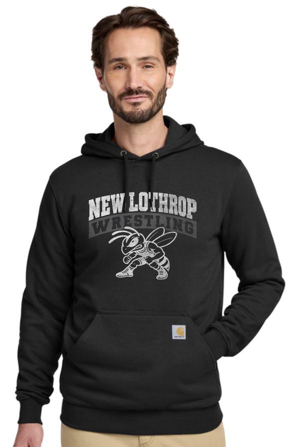 2026 New Lothrop Wrestling Carhartt ® Midweight Hooded Sweatshirt BLACK