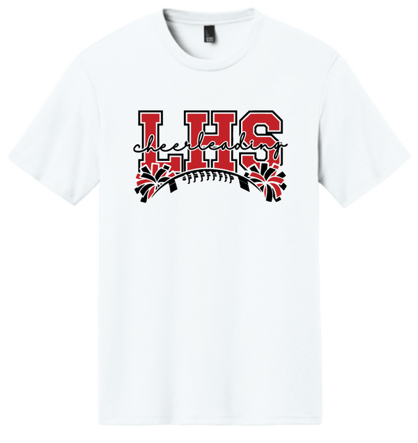 2026 Laingsburg Cheerleading Tri-blend T-shirt WHITE