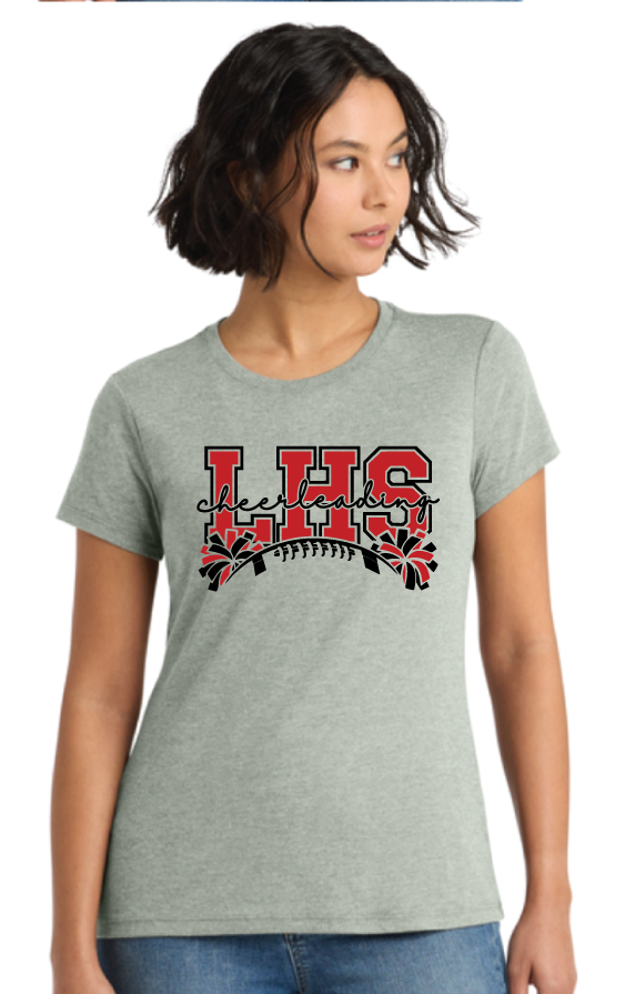 2026 Laingsburg Cheerleading LADIES Tri-blend T-shirt GREY