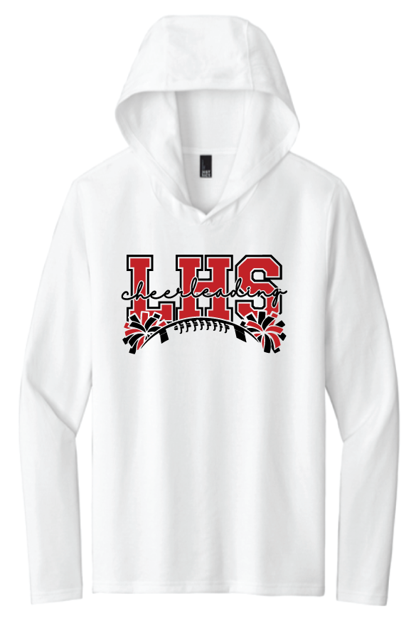 2026 Laingsburg Cheerleading District® Perfect Tri® Long Sleeve Hoodie WHITE