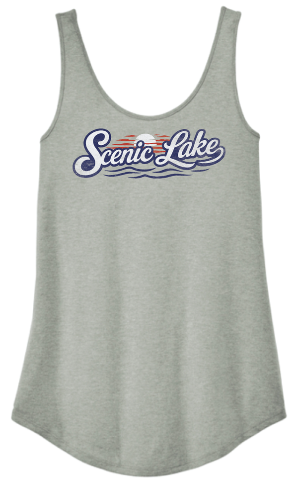 2026 Scenic Lake District® Women’s Perfect Tri® Relaxed Tank (Heather Grey)