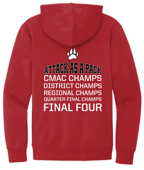Laingsburg Softball Champs Tri-blend 3/4 Sleeve Ragland