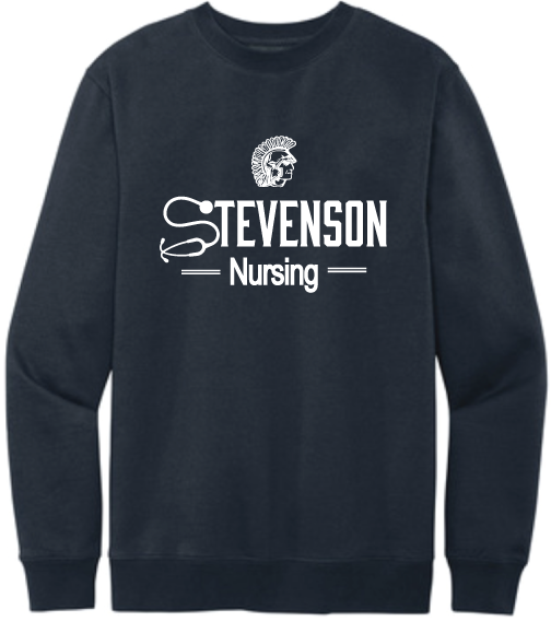 2023 Stevenson Nursing Crewneck Fleece Sweatshirt Blue