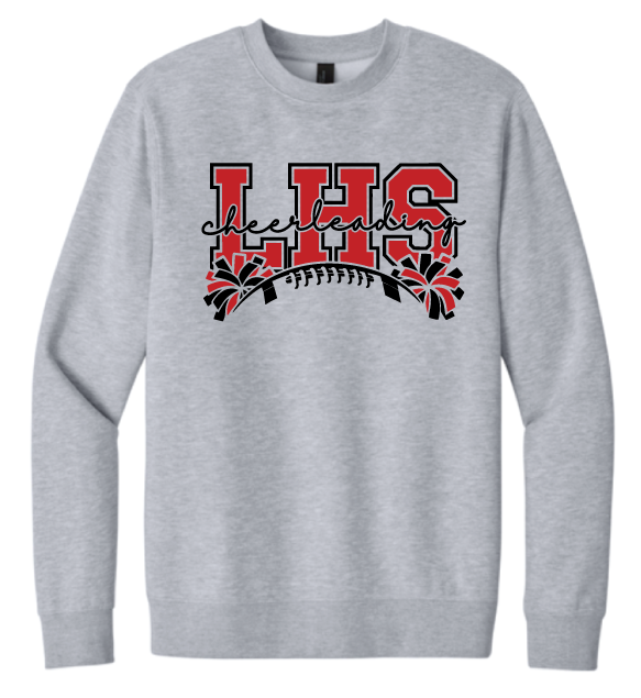 2026 Laingsburg Cheerleading District® V.I.T.™ Fleece Crew GREY