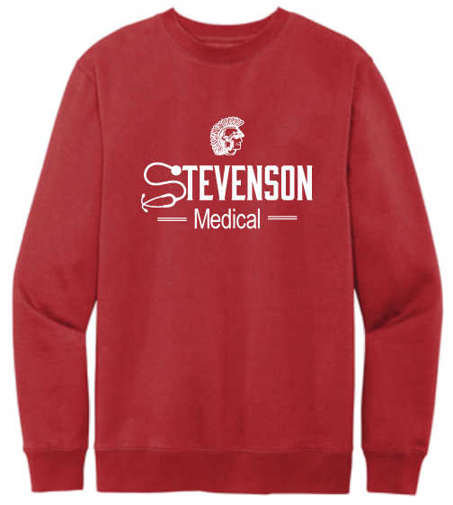 2023 Stevenson Medical Crewneck Fleece Sweatshirt Red