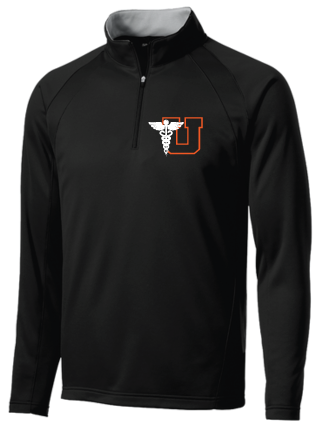 Utica Acadermy Sport-Tek® Sport-Wick® Fleece 1/4-Zip Pullover BLACK