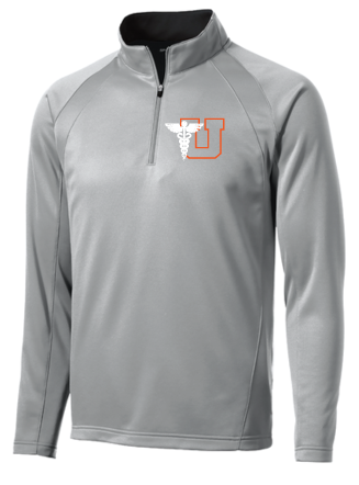Utica Acadermy Sport-Tek® Sport-Wick® Fleece 1/4-Zip Pullover SILVER
