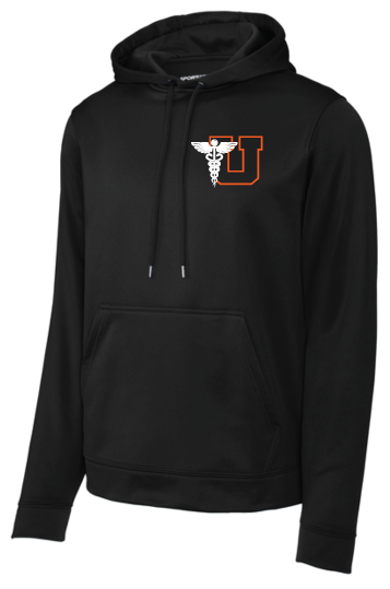 Utica Academy Sport-Tek Sport-Wick Fleece Hooded Pullover BLACK