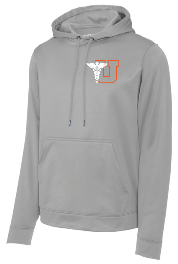 Utica Academy Sport-Tek Sport-Wick Fleece Hooded Pullover SILVER