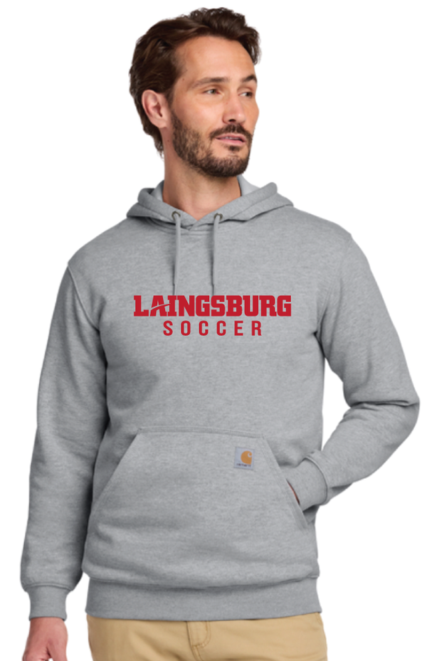 2026 Laingsburg Boys Soccer Carhartt ® Midweight Hooded Sweatshirt GREY