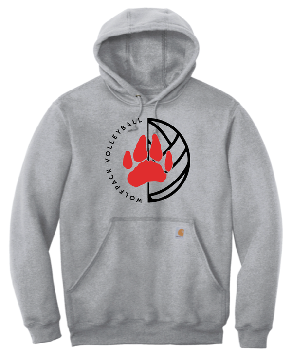 2026 Laingsburg Volleyball 2 Carhartt ® Midweight Hooded Sweatshirt GREY