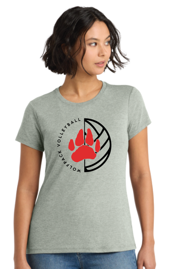 2026 Laingsburg Volleyball 2 LADIES Tri-blend T-shirt GREY