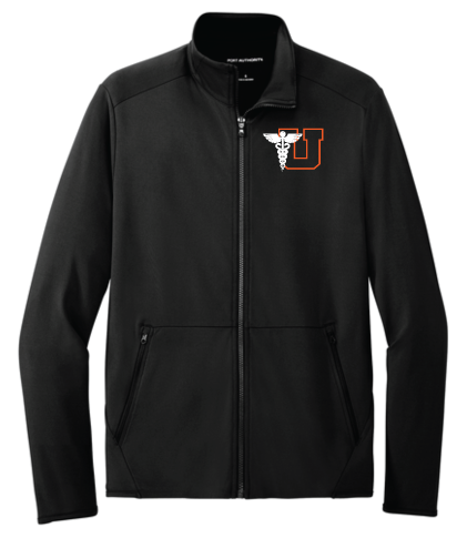 Utica Academy Stretch Fleece Full-Zip BLACK