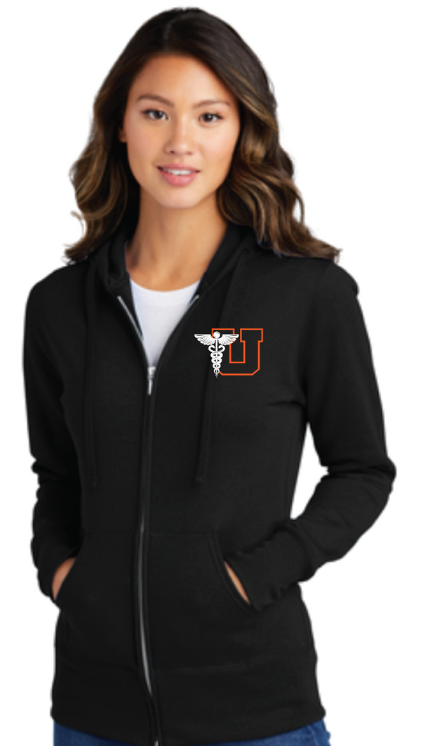 Utica Academy Ladies Core Fleece Full-Zip Hooded Sweatshirt