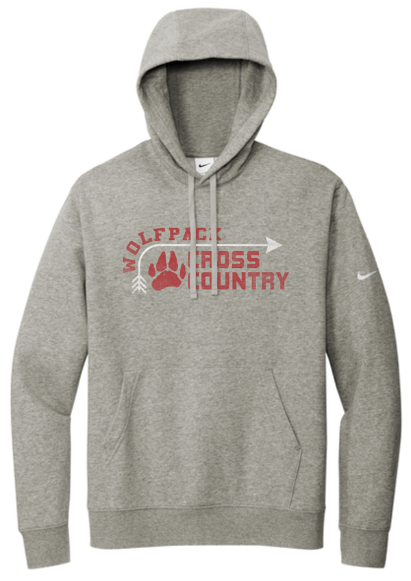2025 Laingsburg Cross Country Nike Club Fleece Sleeve Swoosh Pullover Hoodie