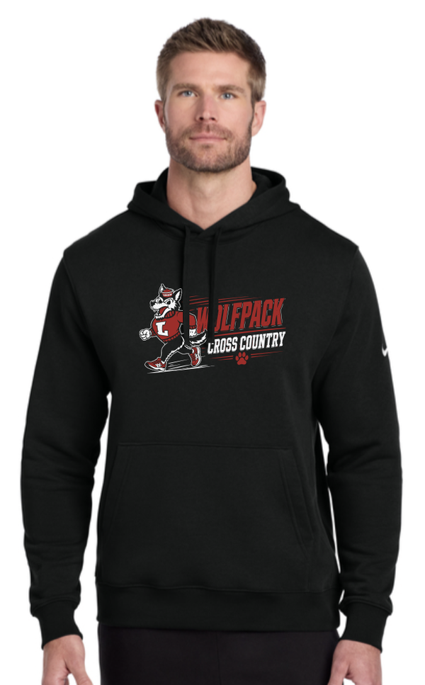 2026 Laingsburg Cross Country Nike Club Fleece Sleeve Swoosh Pullover Hoodie