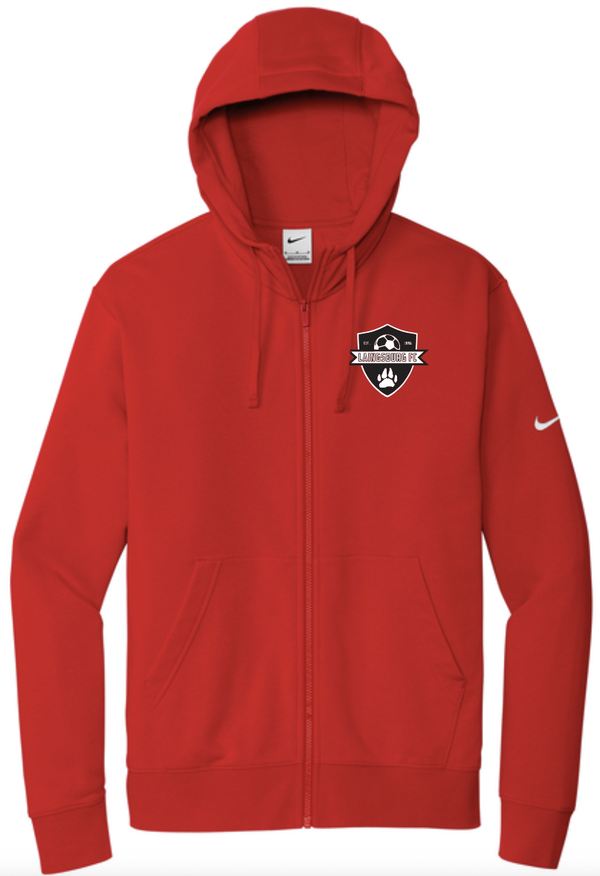 2025 Ladies Soccer Unisex Nike Club Fleece Sleeve Swoosh Full-Zip Hoodie