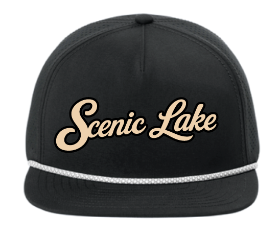 2026 Scenic Lake OGIO® 5-Panel Rope Performance Cap (BLACK)