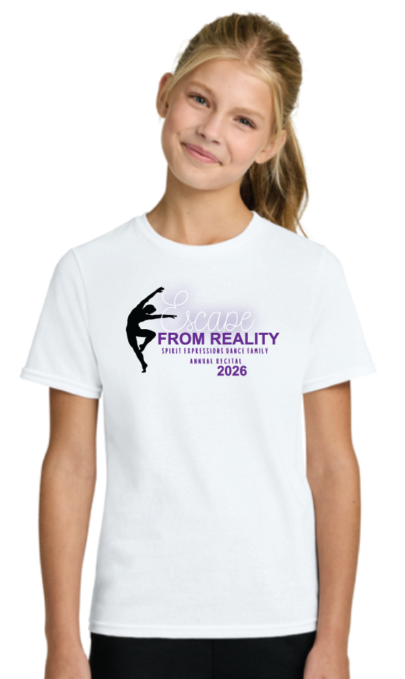 2026 Recital Port & Co™ Easy Cotton Tee WHITE