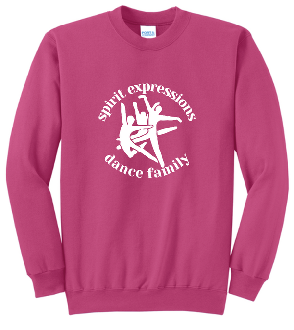 2026 Spirit Expressions Port & Co® Core Fleece Crewneck Sweatshirt PINK