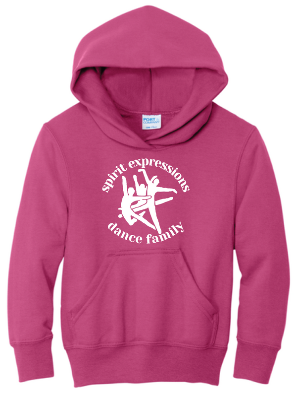 2026 Spirit Expression Port & Co® Core Fleece Pullover Hooded Sweatshirt PINK