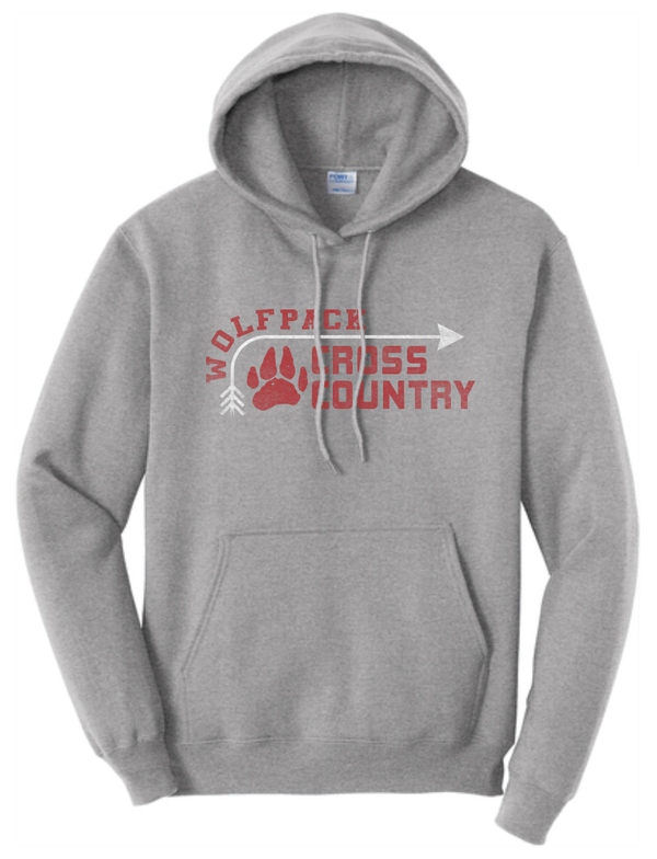 2025 Laingsburg Cross Country Core Fleece Pullover Hooded Sweatshirt