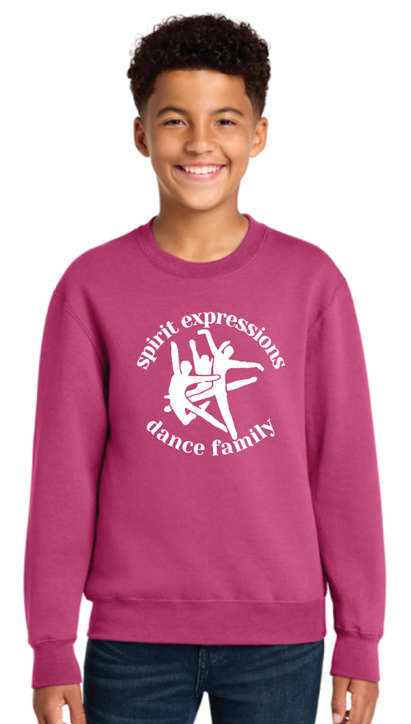 2026 Spirit Expressions Port & Co® Core Fleece Crewneck Sweatshirt PINK