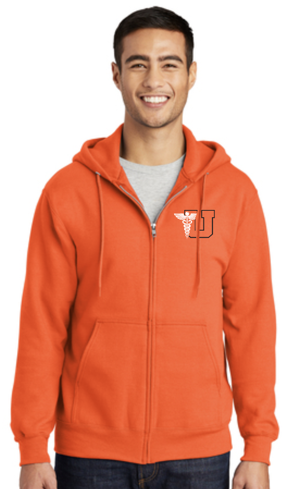 Utica Academy Essential Fleece Full-Zip Hooded Sweatshirt