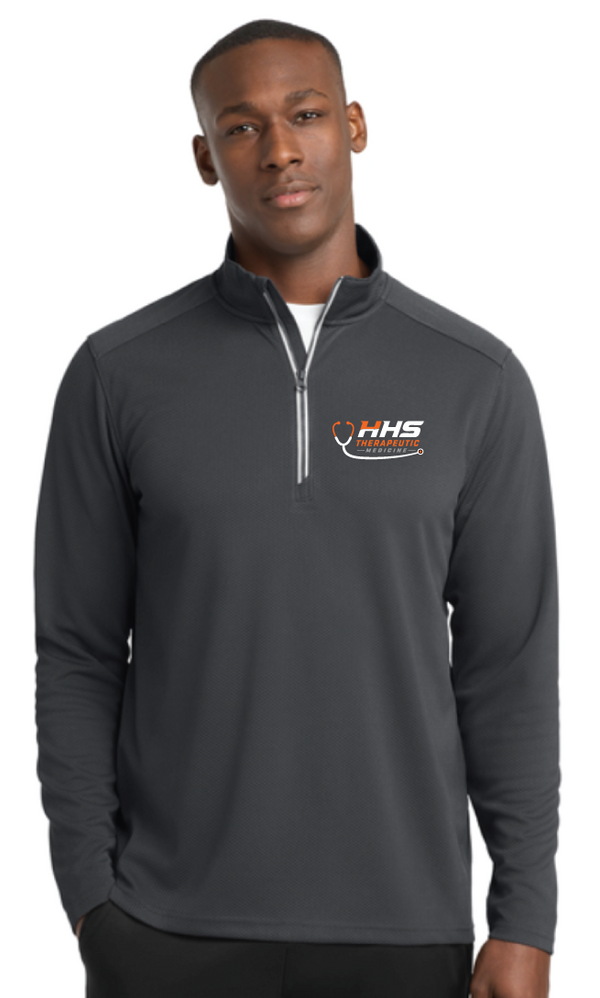 2026 Utica Therapeutic Sport-Tek® Sport-Wick® Textured 1/4-Zip Pullover GRAPHITE
