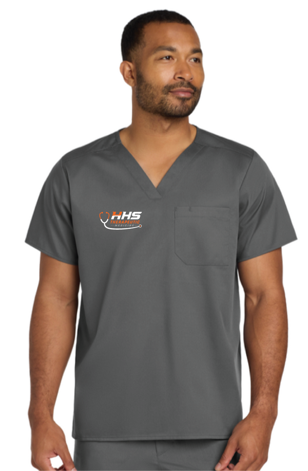 2026 Utica Therapeutic Wink® Unisex WorkFlex Chest Pocket V-Neck Top