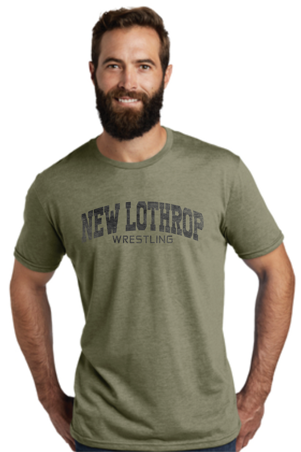 New Lothrop Wrestling Unisex Tri-blend Green T-shirt