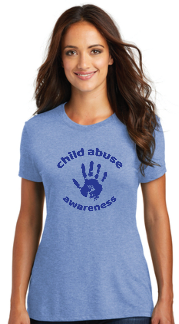 Child Abuse Awareness Tri-blend Women's T-shirt