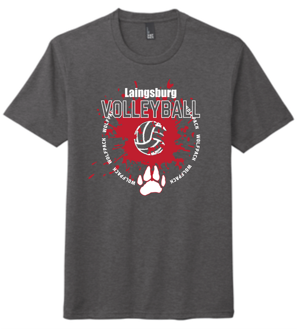Laingsburg Volleyball Explosion Tri-blend Unisex T-Shirt