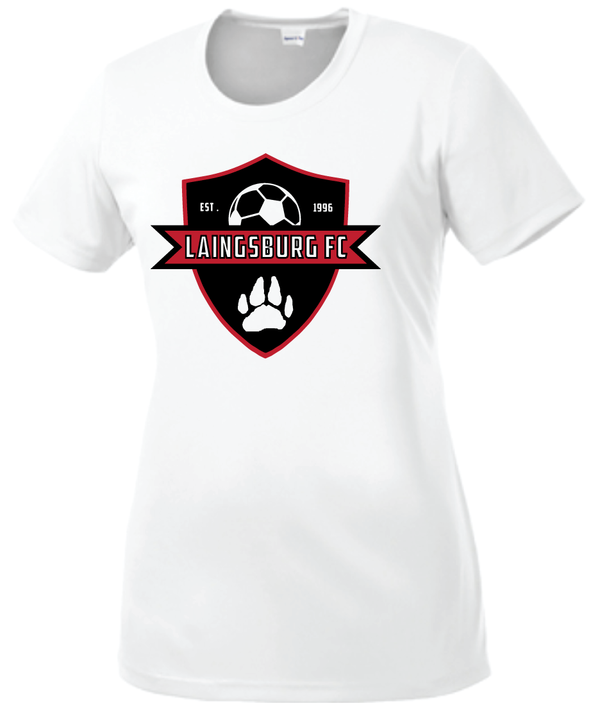 Laingsburg 2024 Ladies Soccer Ladies White Performance T-shirt