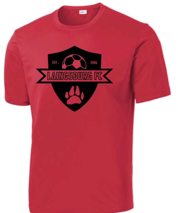 Laingsburg 2024 Ladies Soccer Unisex Red Performance T-shirt